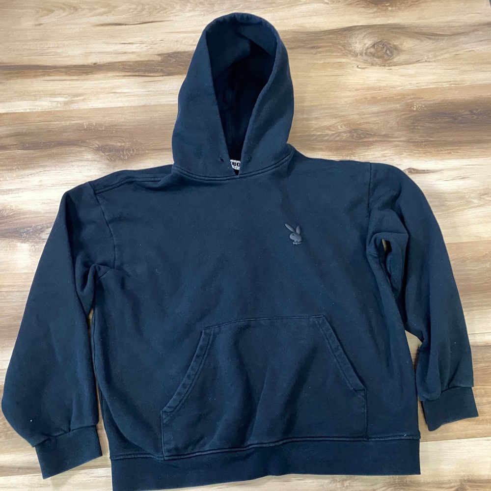 Playboy Hoodie Mens L Streetwear Cotton Blend Relaxed Black PacSun Minimalist